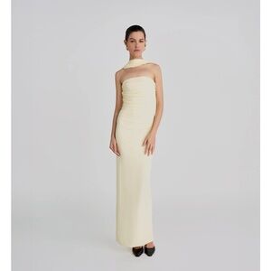 COPY - Maygel Coronel Mulett Ruched Jersey Maxi Dress